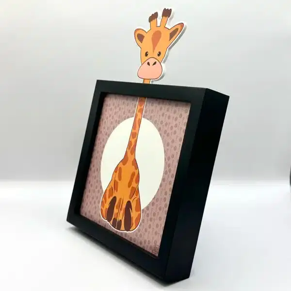 cadre-deco-La-Girafe-Funky-Frames-noir-profil-600x600.webp