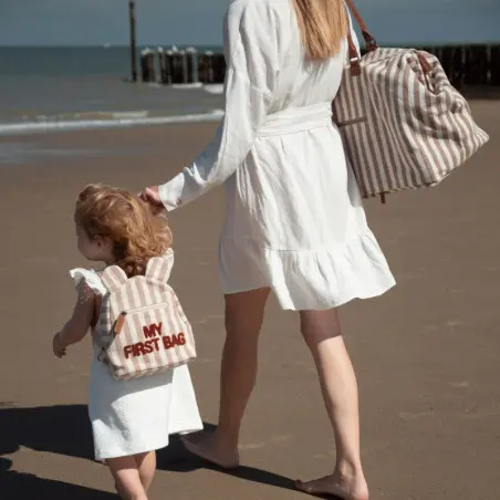 sac-a-dos-my-first-bag-childhome-rayures-nude.webp