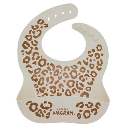 bavoir-silicone-leopard-creme.webp