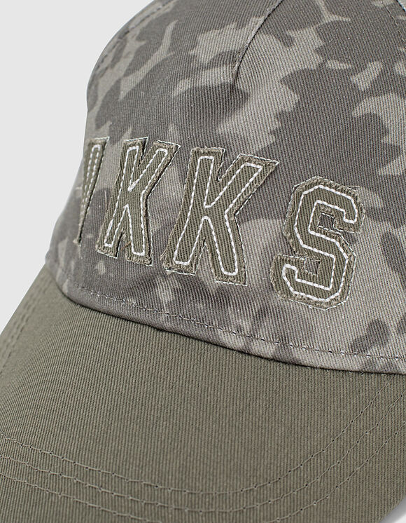 IKKS-CASQUETTE KAKI FONCE CAMOUFEUILLAGE GARCON -XU90063-57_4.jpg