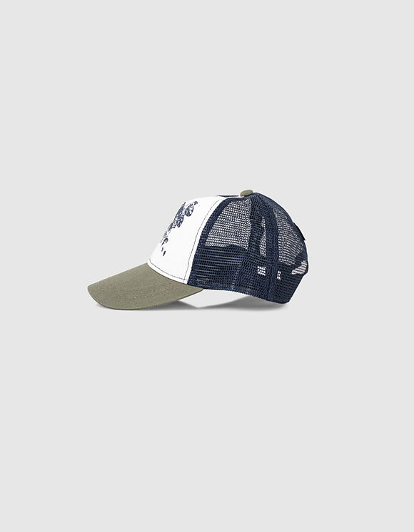 IKKS-CASQUETTE KAKI FONCE_ BLANC ET NAVY _ TETE DE MORT GARCON -XU90073-57_5.jpg