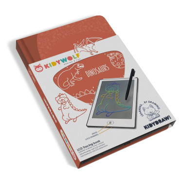 [KIDYDRAWMINI-DIN] Tablette à dessin avec calques "Dinosaures"