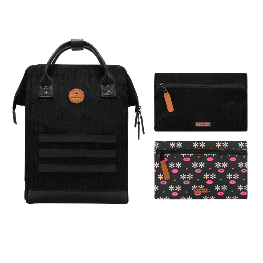 [CABBRIGHTON] Sac à dos Cabaia avec deux pochettes interchangeables "Brighton" taille M