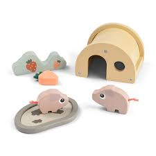 [DON4654027] Set de jeu en bois, maison de Pigee - tiny farm