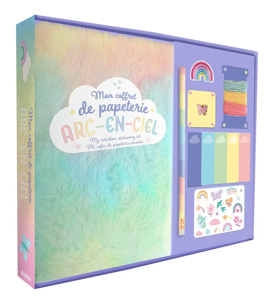 Mon coffret de papeterie Arc-en-ciel 