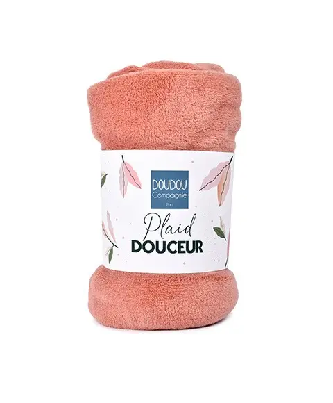 Plaid douceur 70x100 cm - terracotta