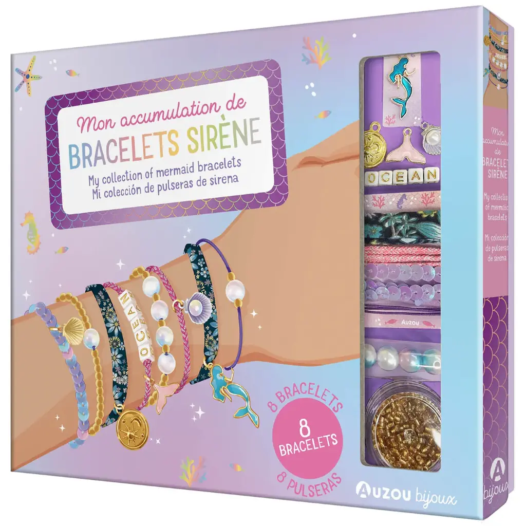 [AUZLC2400631] Mon accumulation de bracelets sirène 