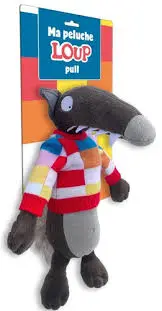 Peluche "Ma peluche loup pull"