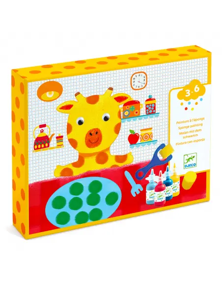 Peinture à l'éponge "Les aventures des doudous"