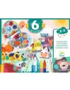 Coffret de 6 activités créatives "Les animaux et leur maison"