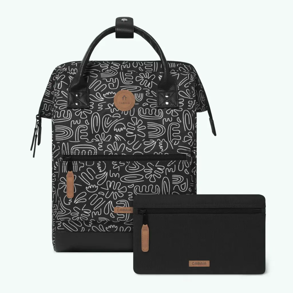 Sac à dos Cabaia avec deux pochettes interchangeables "Amiens" taille M