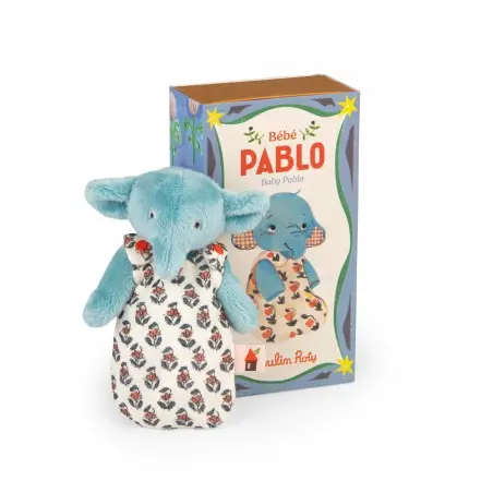 Petite peluche bébé Pablo l'éléphant 
