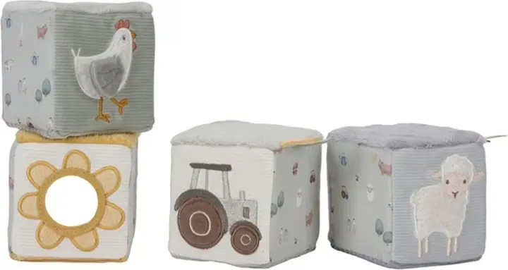 Cubes d'activités "Soft Cubes Set" la petite ferme