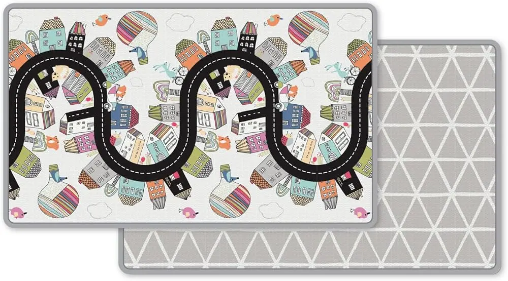 Tapis de jeux réversible "Vibrant Village"