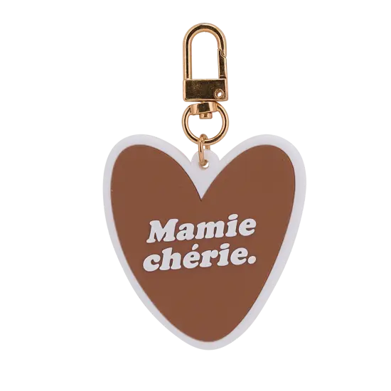 Porte-clés coeur "Mamie chérie"