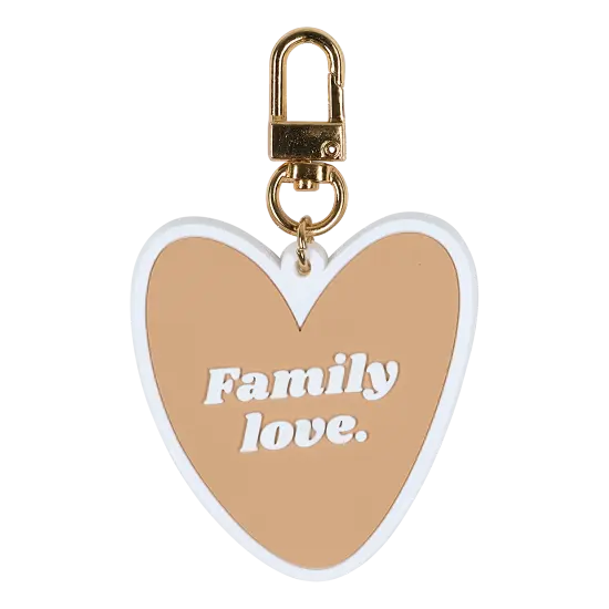Porte-clés coeur "Family love"
