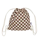 Sac à cordons "Damier"