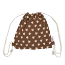 Sac à cordons "Caramel - Coeurs"