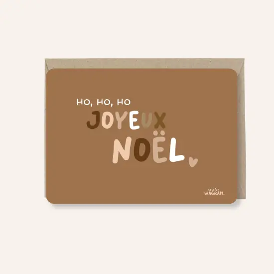 Carte de vœux A6 "Joyeux Noël"