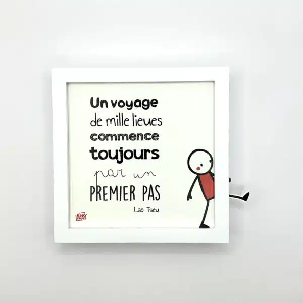 [FUNLEPREMIERPAS] Carte décoration murale "Le premier pas"