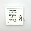 Carte décoration murale "Le premier pas"
