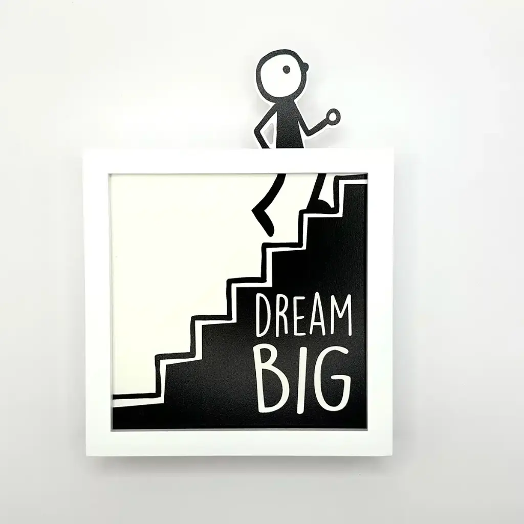 Carte décoration murale "Dream Big"