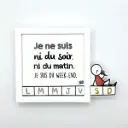Carte décoration murale "Le Week-end" 
