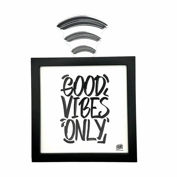 Carte décoration murale "Good vibes only"     