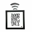 Carte décoration murale "Good vibes only"     
