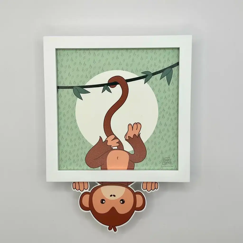 [FUNLESINGE] Carte décoration murale "Le singe"      