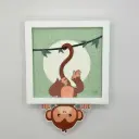 Carte décoration murale "Le singe"      
