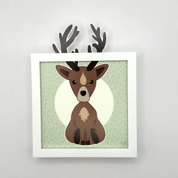 [FUNLECERF] Carte décoration murale "Le Cerf"      