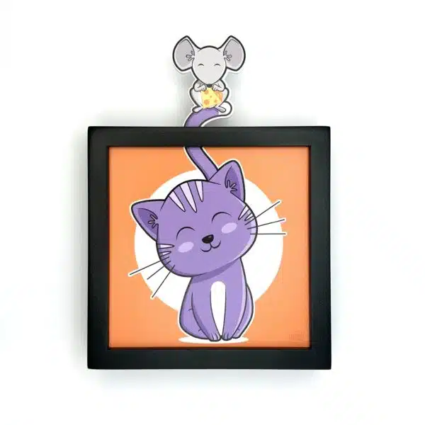 [FUNLECHAT] Carte décoration murale "Le Chat"       