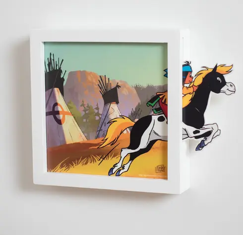 Carte décoration murale "Le saut"    