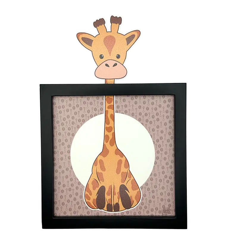 Carte décoration murale "La Girafe"        