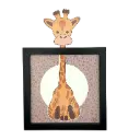 Carte décoration murale "La Girafe"        