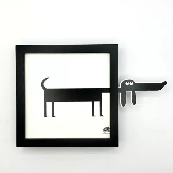 Carte décoration murale "Le Teckel"        