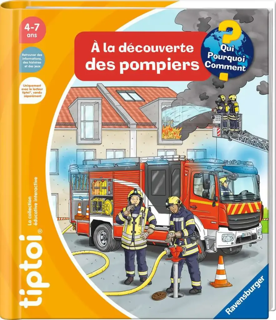 Livre Tiptoi "A la découverte des pompiers"