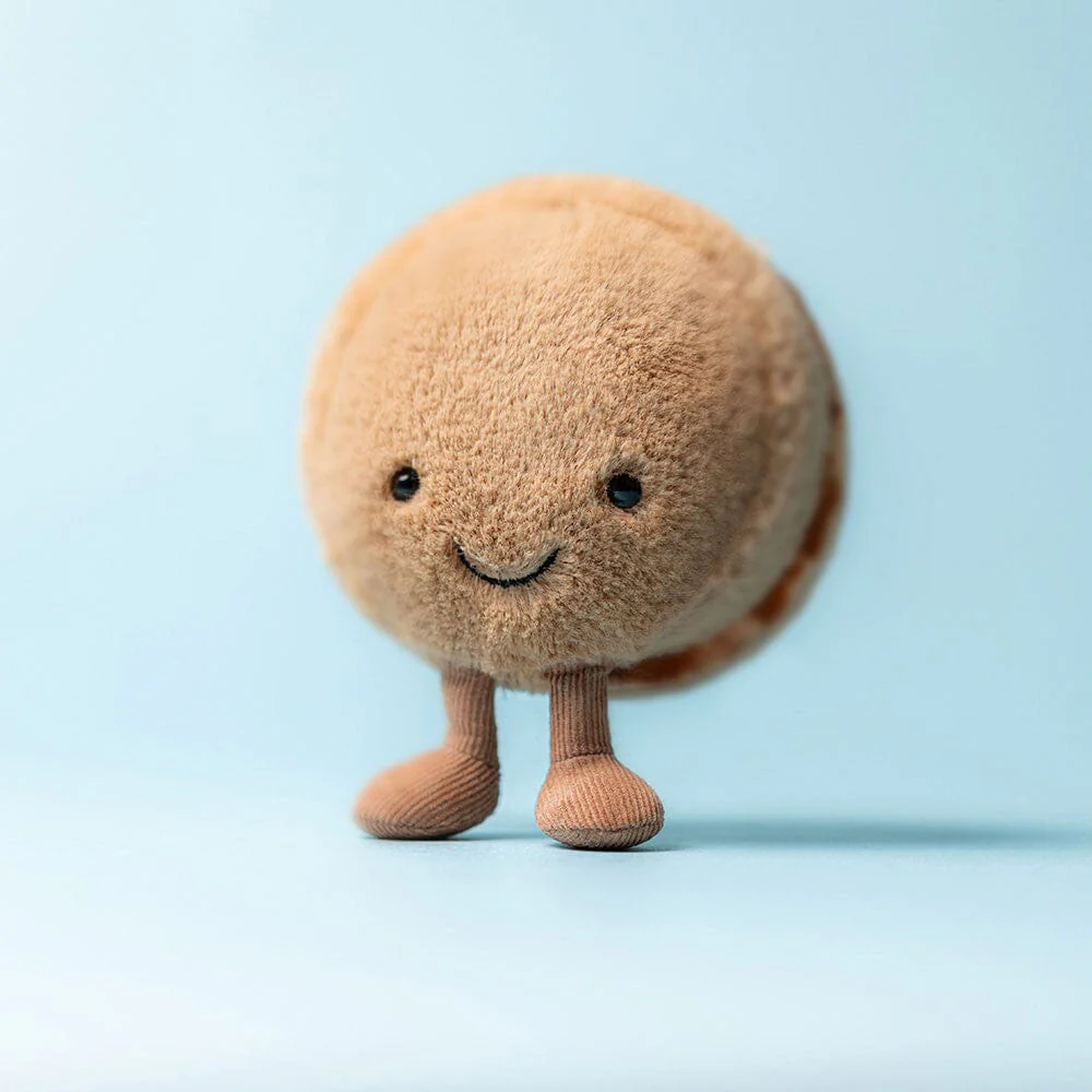 Peluche macaron "Amuseables Mona Macaron (chocolate)"