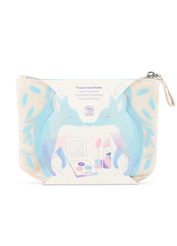 Trousse scintillante bleue
