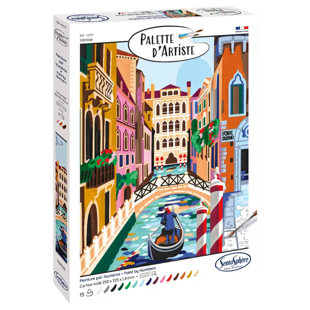 [SEN45217] Palette d'artiste peinture aux numéros "Venise"