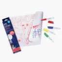 Set de table à colorier en silicone avec ses 5 feutres lavables "Mini Play Mat Florida Paradise"