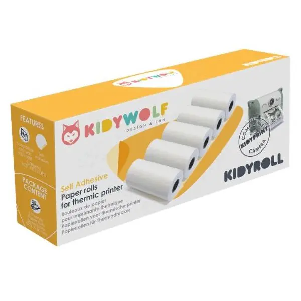 Recharges autocollantes pour appareil photo instantané "Kidyprint"