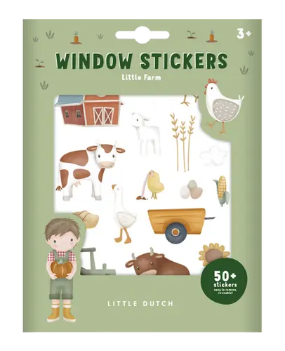 [LITLD125599] Autocollants de fenêtre Little Farm