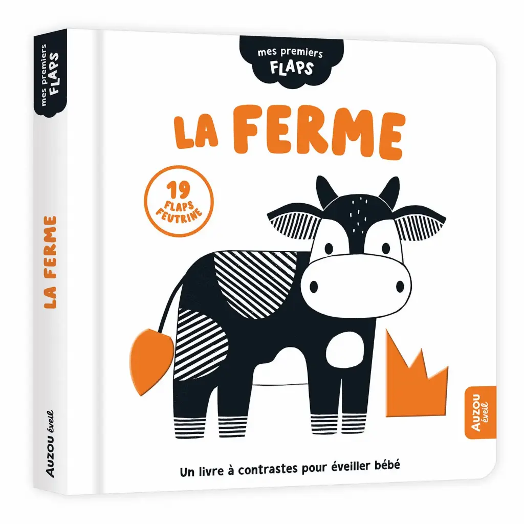 Livre en noir et blanc "La ferme"