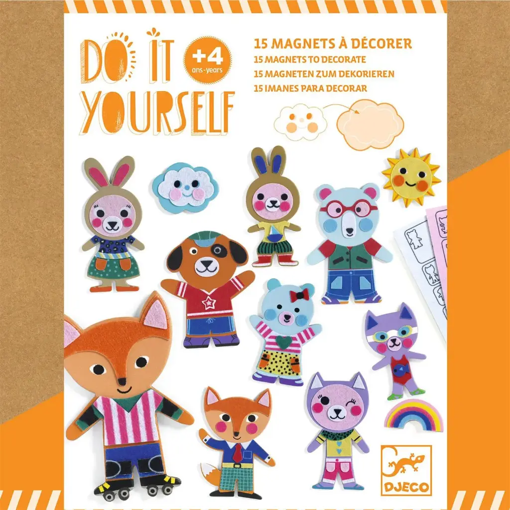 Magnets à décorer "Funky family"