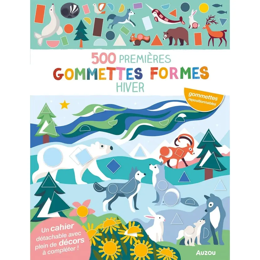 500 premières gomettes formes "hiver"