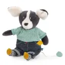 Chien musical en peluche "Puce & Pilou"