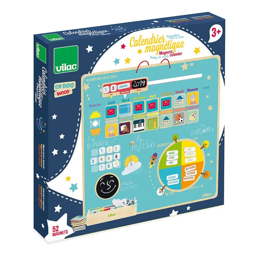 Calendrier magnétique "Aujourd'hui sur la Terre"