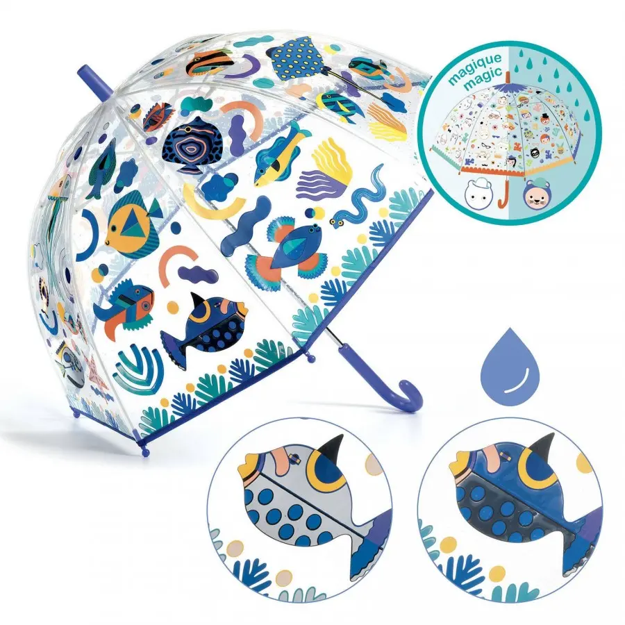[DD04710] Parapluie magique "Poissons" 70x68 cm (moyen)